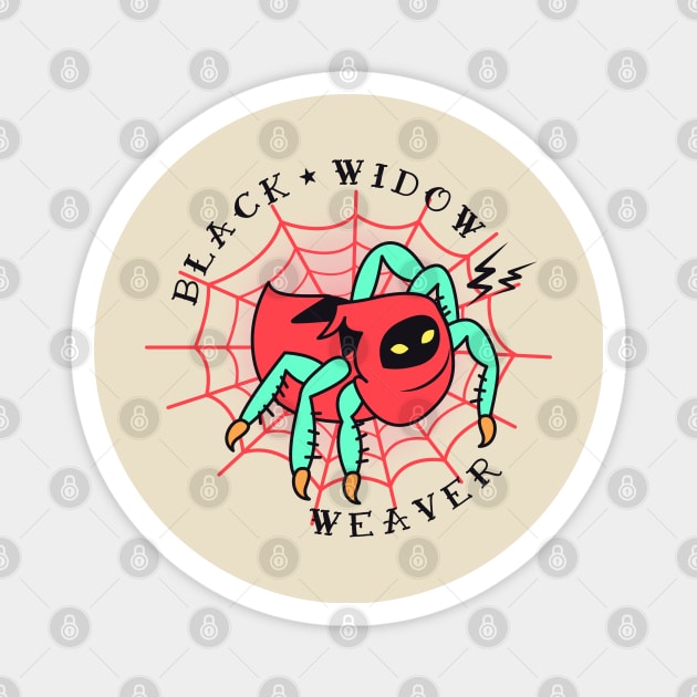 Black Widow Weaver Tattoo Magnet by LADYLOVE